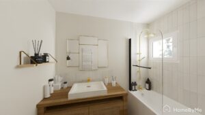 cuisine bois blanc zen chaleureux moderne